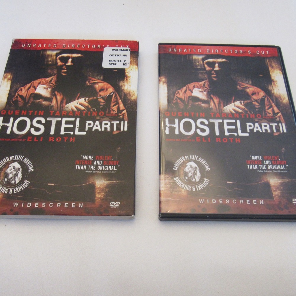 Hostel Part II DVD Unrated Directors Cut Eli Roth Quentin Tarantino Widescreen